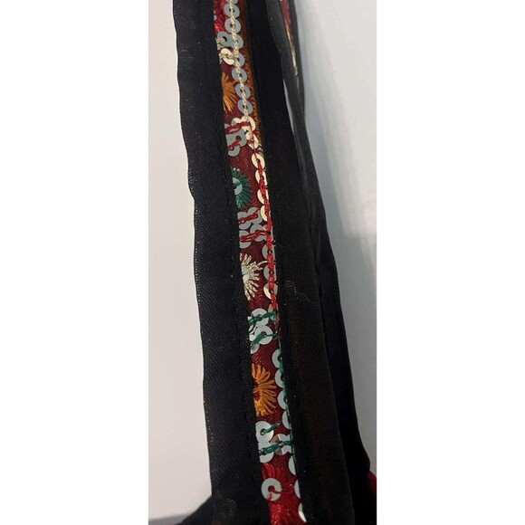 NWT Sacred Threads Magic Carpet Embellished Patchwork Colorful Lined Hobo Bag - Picture 6 of 16